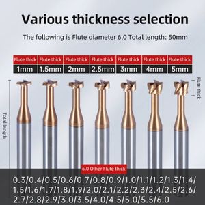 מותאם אישית במהירות גבוהה קרביד T קרביד ט כרסום עבור חותך כרסום קצה - Product Image 5