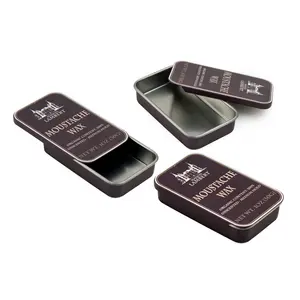 Kleine Rechthoekige Vorm Slide Deksel Metalen Tin Pakket Mini Gift Blikken Doos