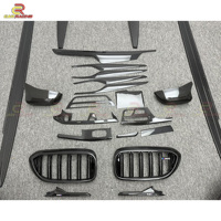 Kit carrosserie en carbone sec pour BMW Série 5 F90 M5 2018-2019 : Pare-chocs, diffuseur avant, spoiler arrière, jupes latérales, intérieurs, coques de rétroviseurs