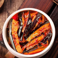 Frozen Listo para Comer Yu Xiang Berenjena Comida Vegetariana China Platos Gourmet Precocinados
