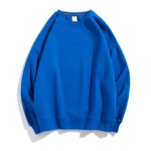 Женская одежда, Осенний 2024, пуловер унисекс, однотонный, окрашенный, плюшевый джемпер, 300 г/кв. М, толстовка с капюшоном с круглым вырезом на заказ