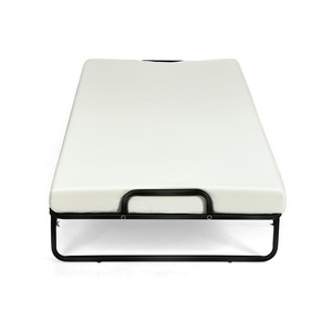 Marco de cama plegable de tamaño doble individual de diseño moderno cama plegable cama de metal con colchón para dormitorio de hospital de hotel - Product Image 5