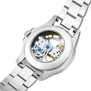 手表男士手表奢华滚动赢家男士原创品牌手表透明自动男士手表