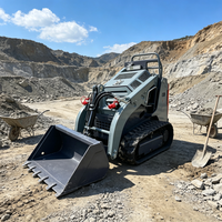 Aksesoris Mini Skid Steer Loader Serbaguna dan Bucket Skid Steer Loader dengan Penggantian Cepat untuk Pekerjaan Lanskap