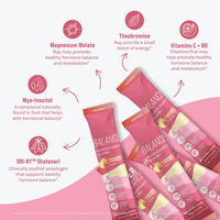Poudre d'électrolytes équilibrés ultra-équilibrée, antioxydante, favorise le calme, soutient la santé du cortisol, 20 sachets