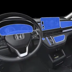 Tpu Film Transparent autocollant intérieur <span class=keywords><strong>Console</strong></span> centrale porte d'engrenage accoudoir arrière panneau accessoires de voiture pour Honda <span class=keywords><strong>Odyssey</strong></span> 2023 2024 - Product Image 2