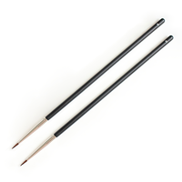 Pinceau correcteur à pointe fine T22, pinceau de maquillage pour détails, manche en bois, poils de vison, pour le visage et l'eyeliner, marque privée