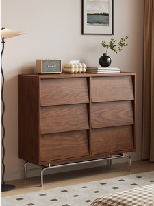 Solid Wood Sideboard Small Space 6-<b>Drawer</b> Storage Cabinet 9-<b>Drawer</b> storage cabinet Dining room furniture - Product Image 2