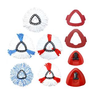 Repuesto de Mopa de Microfibra Reutilizable, Cabezal de Repuesto para Mopa <span class=keywords><strong>Vileda</strong></span> O-cedar <span class=keywords><strong>Easy</strong></span> Wring, Almohadillas Triangulares para Mopa Húmeda - Product Image 1