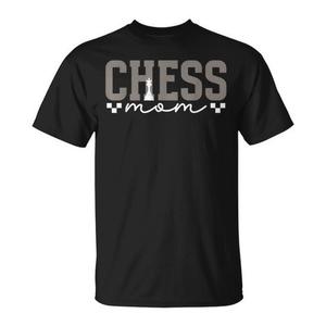 T-shirt Chess Mom pour joueur d'échecs, cadeau pour mère, noir, unisexe, taille S à 3Xl - Product Image 1