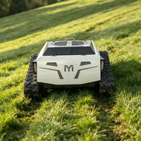 Tondeuse robotisée industrielle télécommandée 550 mm, 4 temps, à batterie, pour terrains en pente et vignobles