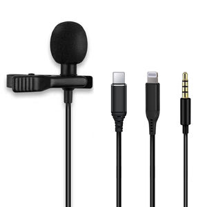 Fifine — Microphone Lavalier avec port <span class=keywords><strong>lightning</strong></span>, Compatible avec <span class=keywords><strong>iPhone</strong></span> 7 Plus, 8 Plus, X, XR, XS, XS Max, 11 Pro Max - Product Image 2
