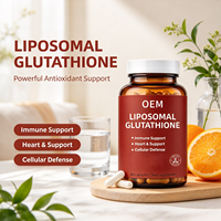 Capsules de glutathion liposomales personnalisées, 60 unités, sans OGM, complément alimentaire quotidien