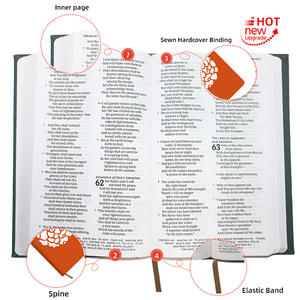 พระคัมภีร์หนังนิ่มพรีเมียม MSG พร้อมตัวอักษรขนาดใหญ่สำหรับผู้สูงอายุ - Product Image 3