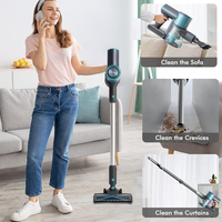 Aspirateur sans fil 2026, aspirateur à main portable avec une puissante aspiration, aspirateur rechargeable pour la maison, les sols en bois dur