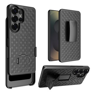 เคสโทรศัพท์แบบคลิปหนีบเข็มขัดสำหรับซัมซุง กาแลคซี่ เอส 26 อัลตร้า พีซี ฝาครอบแบบมีขาตั้งหมุนได้ ทนทาน - Product Image 1