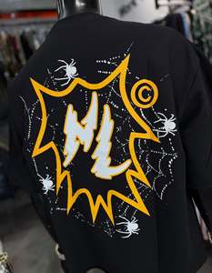 Yingling Custom <strong>Short</strong> <strong>Sleeve</strong> T-<strong>shirt</strong> Rhinestone Logo <strong>Shirt</strong> for Men Boxy Fit Screen Dtg Printing Emotion Tshirts Wholesale - Product Image 2