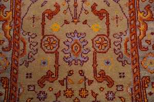 พรมขนสัตว์แบบตุรกีลายเรขาคณิต9x12ย้อมสีผักปรับแต่งได้สำหรับห้องโถงออกกำลังกายบ้านสวดมนต์ปิกนิก10มม. - Product Image 4