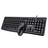 Clavier et souris filaires BAJEAL T650 pour ordinateur portable, clavier pleine taille et souris ergonomique USB, nouveau produit en plastique pour ordinateur de bureau