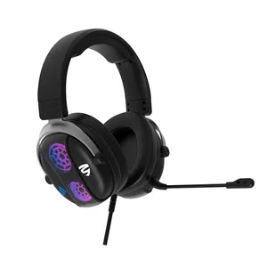 Casque d'écoute filaire pour jeu vidéo avec micro RGB Surround Sound Audifonos Noise Cancelling Headset For PC Gamer