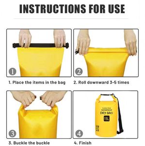 Sac étanche flottant en PVC pour activités nautiques et canyoning, disponible en 2L, 3L, 5L, 10L, 15L, 20L, 30L – Vente en gros - Product Image 2