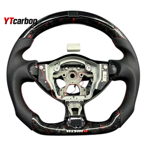 Volant de course personnalisé en fibre de carbone véritable YTcarbon pour <span class=keywords><strong>370Z</strong></span> Z34, accessoires intérieurs de voiture, pièces automobiles - Product Image 5