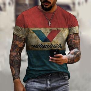 T-shirt Oversize da Uomo Senza Maniche in Cotone e Fibra di Bambù 100% 250G, Pesante, Lavato, Tinta Unita, Stampa Digitale, Taglie Forti - Product Image 4