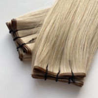 Rambut Manusia Rusia 100% Mewah, Laris Manis, Anti Kusut & Anti Rontok, Double Drawn Genius Weft, Kutikula Tersusun Rapi, Ready Stock, Pengiriman Cepat