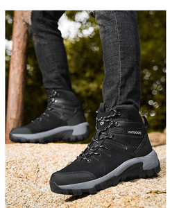 Zapatos Funcionales para Hombre, Zapatos de Senderismo y Escalada para Exteriores, Cómodos, Duraderos, Transpirables, Ligeros, con Plantilla de Goma, Botas de Senderismo - Product Image 4