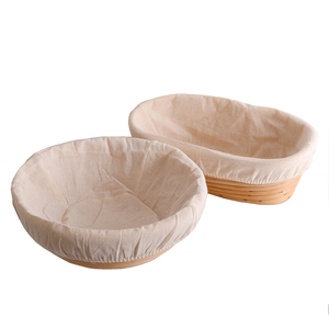 Bols de levage ovales en rotin flexible 100% naturel d'Indonésie, réutilisables pour la cuisson artisanale du pain au levain à la maison - Product Image 3