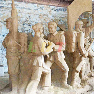 Esculturas de Fibra de Vidrio con Temática de Guerra, Figuras Decorativas Grandes Hechas a Mano para Montar en el Suelo Exterior - Product Image 2