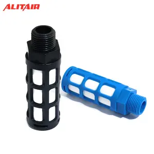 Air Silencer Plastic Exhaust Muffler Pneumatic Male Thread Absorb Noise Filter Slip Lock For Misting Pump