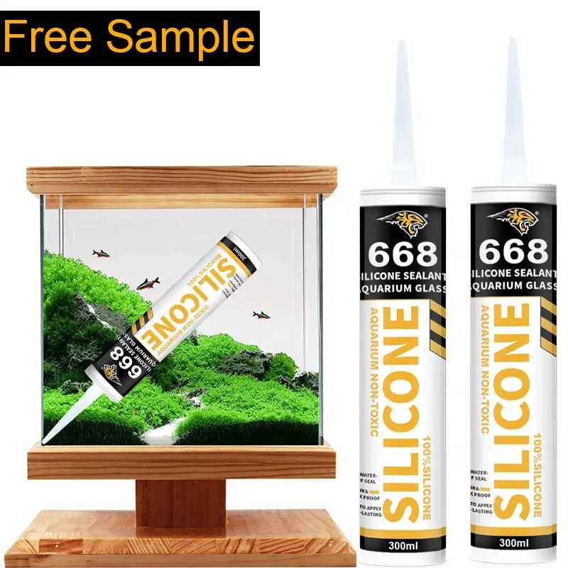 Water tank silicone sealant for Aquarium glass glue Transparent clear Waterproof Acetic silicone sealant