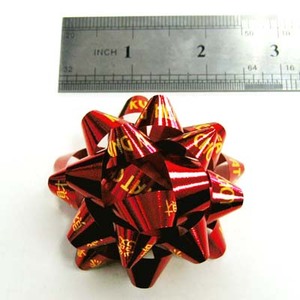 <span class=keywords><strong>Mini</strong></span> Lazos de Regalo Navideños en Forma de Estrella de 38 mm, Lazos Adhesivos de Poliéster Ecológicos Cortados con Láser para Envolver Regalos - Product Image 3
