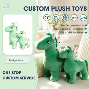 Mascotte dinosaure en peluche professionnelle à prix d'usine avec logo personnalisé pour souvenirs promotionnels et décoration de crèche pour enfants - Product Image 1