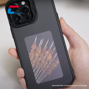 New Arrival DIY Hình ảnh di động Trường hợp thông minh Bốn màu E-ink Màn hình hiển thị NFC điện thoại Bìa - Product Image 3