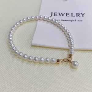 Zhuji Natural Freshwater Pearl <b>Bracelet</b> for Women 4mm <b>Baby</b> Pearl with S925 <b>Silver</b> Buckle Hot Selling Boutique <b>Bracelet</b> - Product Image 1