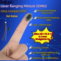 Sensor Láser Industrial SDM02 con Salida de Interruptor para Detección de Posición en Robótica