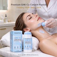Baume multi-usages raffermissant au cuivre GHK-Cu et peptides, hydratant en profondeur et repulpant pour le visage, fabrication OEM sur mesure