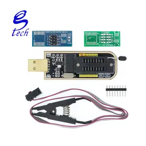 Soic8 séries 24 25 eeprom bios usb programador, programador eeprom flash bios usb + soic8 sop clipe de teste para eeprom 93cxx/25cxx/24cxx adaptador