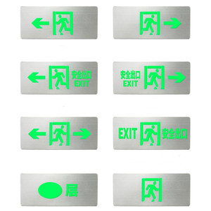 Nhôm Cháy Khẩn Cấp Ánh Sáng An Toàn Thoát Khỏi Dấu Hiệu Ánh Sáng Cho Tàu Điện Ngầm Trường Tường - Product Image 6