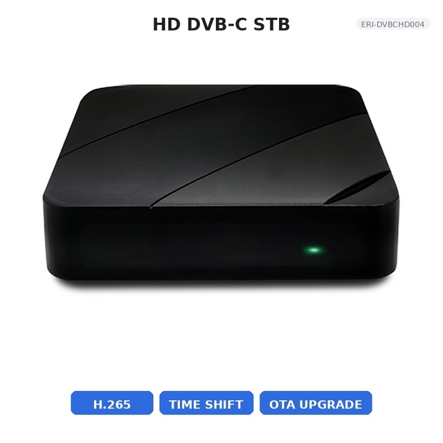 HD DVB-C STB H.265 Time Shift OTA Upgrade HD AV for Pay TV MSO ERI-DVBCHD004256QAM