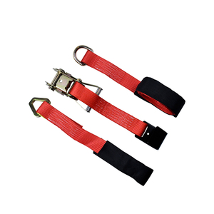 Nouveau produit Kits de levage de roue de transporteur de <span class=keywords><strong>voiture</strong></span> rouge 10000lbs sangle <span class=keywords><strong>d</strong></span>'essieu <span class=keywords><strong>d</strong></span>'<span class=keywords><strong>arrimage</strong></span> de chariot de remorquage avec crochet plat et <span class=keywords><strong>anneau</strong></span> en <span class=keywords><strong>D</strong></span> pour pneu sécurisé - Product Image 2