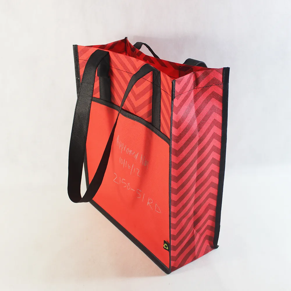 販促用PP不織布バッグリサイクル可能なキャリーバッグ不織布ショッピングバッグ税関データホット販売製品