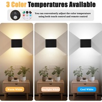 Applique murale rechargeable avec détecteur de mouvement Batterie 4000mAh Télécommande Applique murale sans fil haut et bas Lampe murale à LED