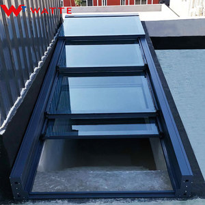 Thông minh cơ giới di chuyển kính bảng Điều chỉnh mái nhà thiết kế cầu thang thoát điện có thể thu vào trượt mái Skylight hệ thống cửa sổ - Product Image 5