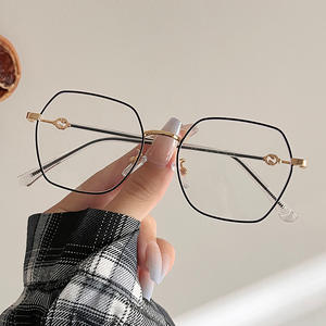 Monture de lunettes en métal irrégulière Qianai, anti-lumière bleue, unisexe, pour la lecture, R3-23011, origine Taizhou - Product Image 2