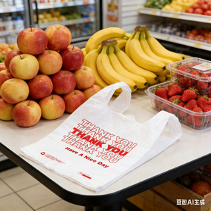 Heavy Duty HDPE Disposable Plastic Vest <b>Bags</b> with Hand Length Handle for Wine Liquor and Bottles 500 <b>Pack</b> Business Use - Product Image 1