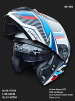 Nouveau casque intégral de moto certifié 3C/DOT en ABS, design graphique flamme, utilisation toutes saisons, garantie 1 an, fabriqué en usine