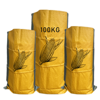 Sacs tissés en PP 25kg 50kg 100kg 120kg pour l'emballage de maïs, blé et haricots au Burkina Faso